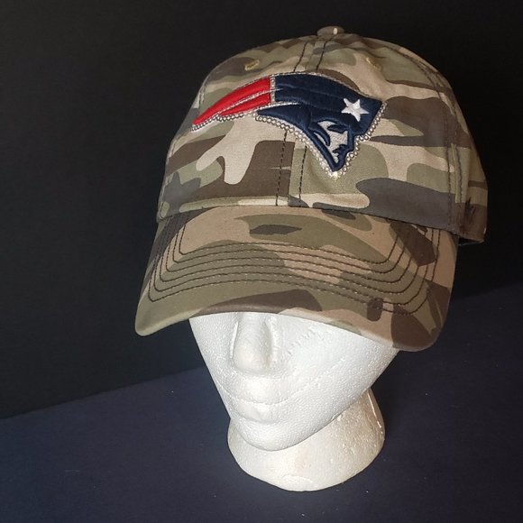 New England Patriots Women Adjustable '47 Realtree Camo Hat Cap NFL - Picture 1 of 7